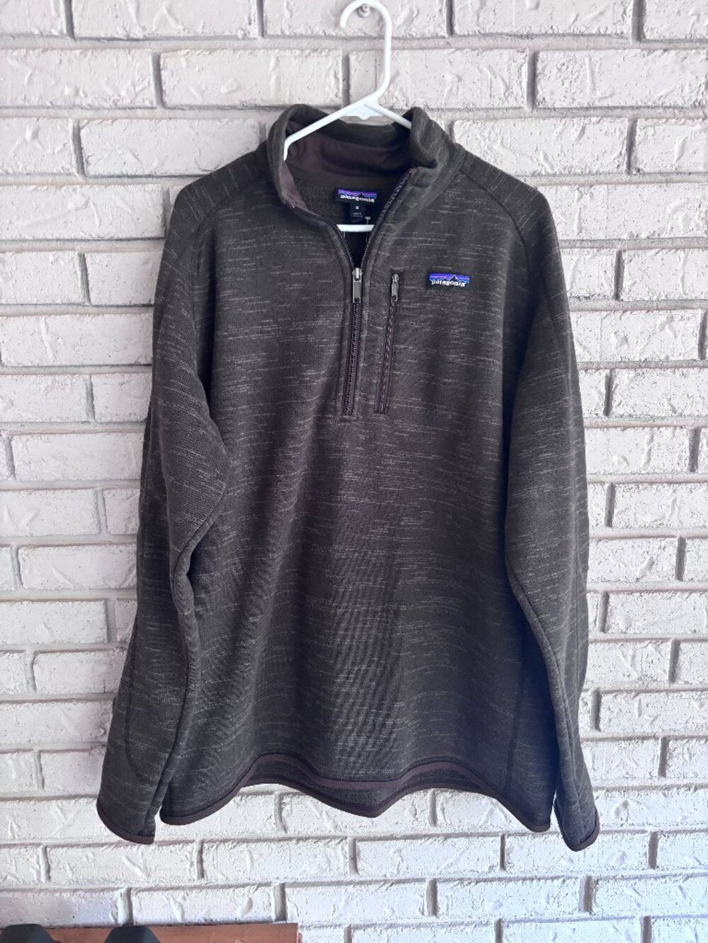 Patagonia Men's Better Sweater 1/4 Zip Dark Walnut XL Hiking Outdoor NWT